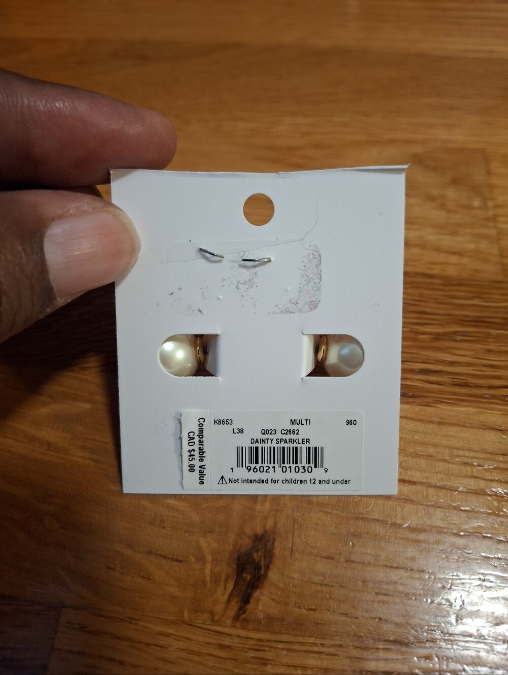 Kate Spade New York 2-in-1 Reversible Pearl & Crystal Stud Earrings NWT - Picture 3 of 5
